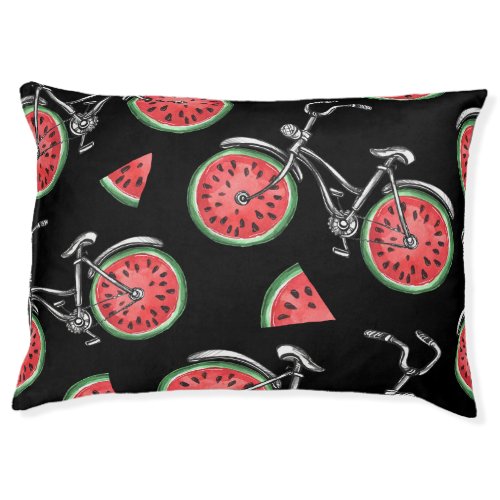 Watermelon wheel bicycles summer pattern pet bed