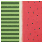 Watermelon with Rind &amp; Peel (small scale) Fabric