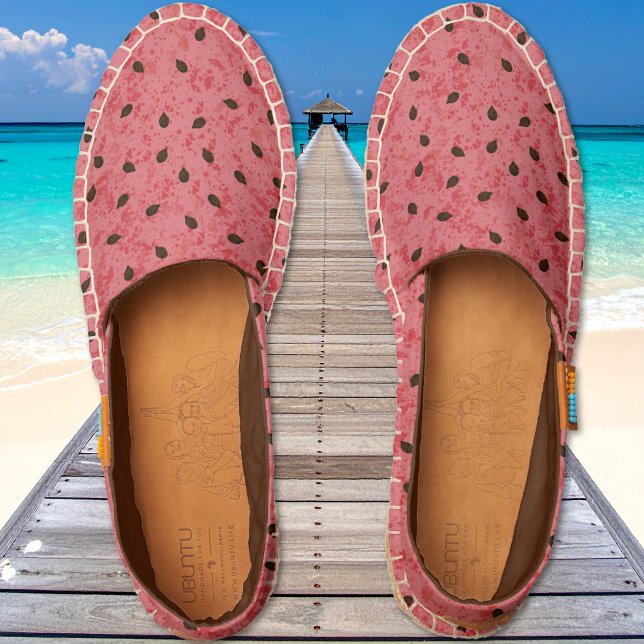 Watermelon with seeds - pink espadrilles (Watermelon with seeds - pink espadrilles)