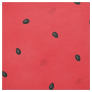 Watermelon with Seeds & Seed Holes (large scale) Fabric