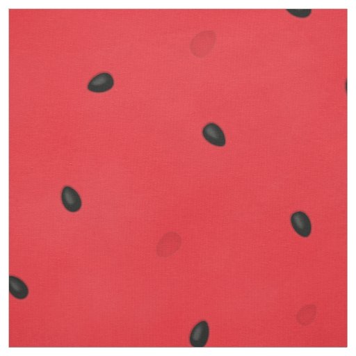 Watermelon with Seeds & Seed Holes (large scale) Fabric