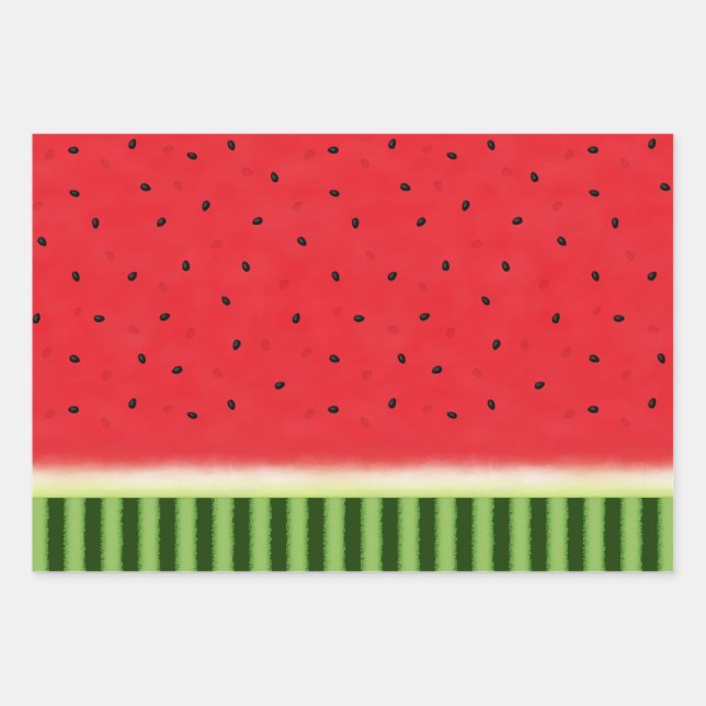 Watermelon Wrapping Paper Sheets (Front)
