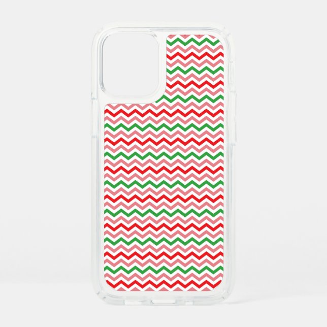 Watermelon Zigzag Lines Digital Paper Speck iPhone 12 Mini Case (Front)