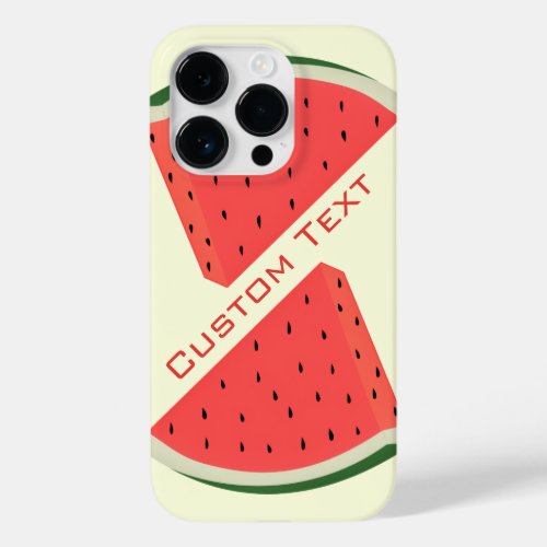 Watermelons Custom Text Name Colors Case_Mate iPhone 14 Pro Case