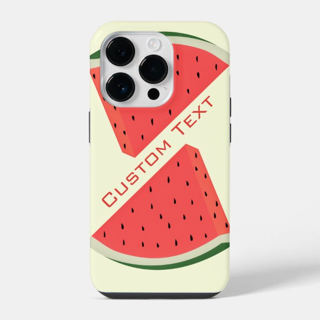 Watermelons Custom Text Name Colors Iphone Case (Back)