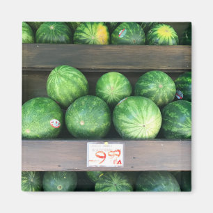 Watermelons for Sale Corner Bodega NYC Photograph Magnet