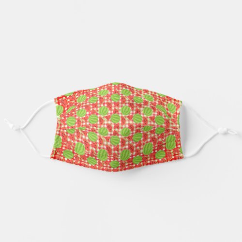Watermelons on Gingham Adult Cloth Face Mask