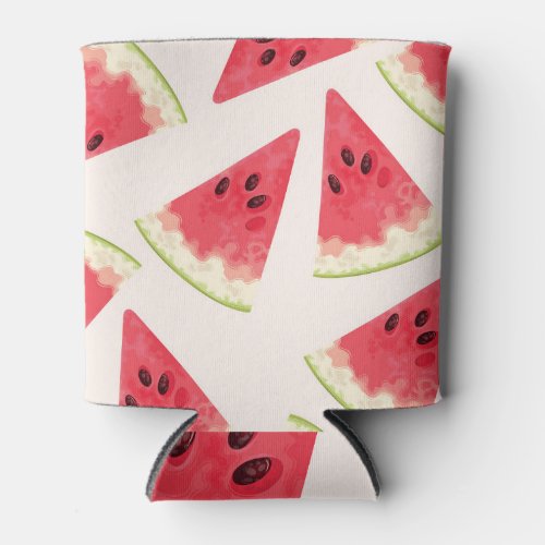 Watermelons Seamless Summery Sweetness Can Cooler