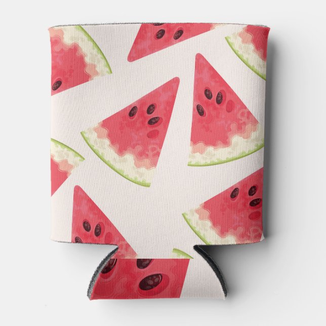 Watermelons: Seamless Summery Sweetness. Can Cooler (Front)