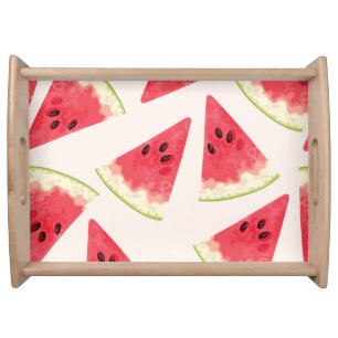 Watermelons: Seamless Summery Sweetness. Serving Tray