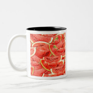 watermelons Two-Tone coffee mug