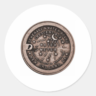 Watermeter Charms Classic Round Sticker