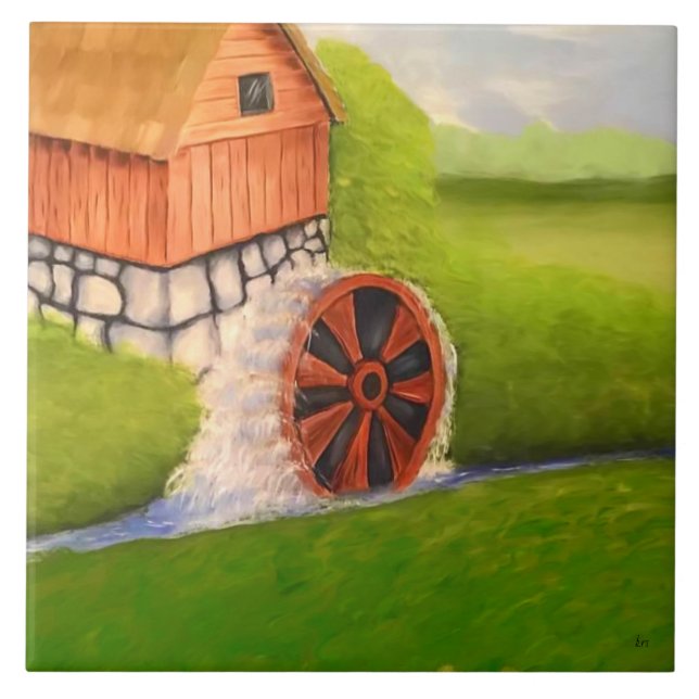 Watermill Ceramic Tile (Front)