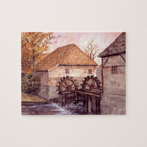 Watermill Oostendorper Molen The Netherlands Jigsaw Puzzle