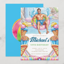 Waterpark Fun Teen Pool Party Birthday