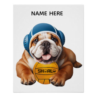 Waterpolo Bulldog Poster