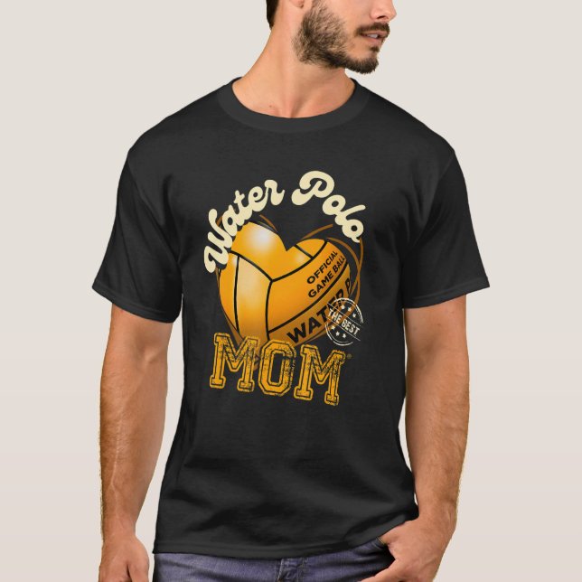 Waterpolo Mom Womens Cheer Mom Mother's Day Waterp T-Shirt (Front)
