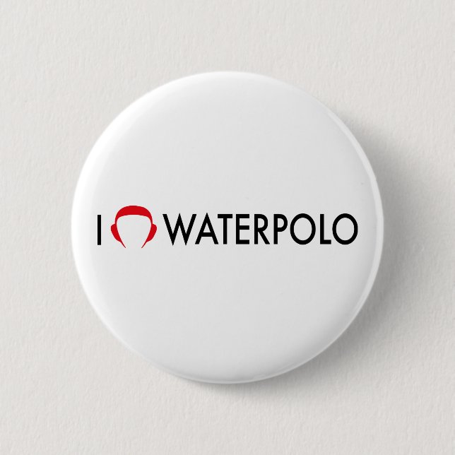 waterpolo pinback button (Front)