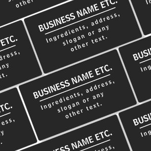 Waterproof Black & White Multi-Purpose Labels