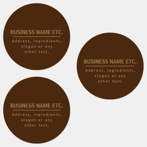 Waterproof Brown Multi_Purpose Labels