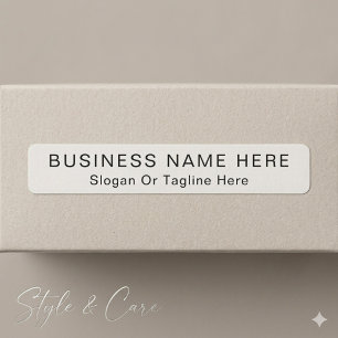 Waterproof Custom Business Info For All Surfaces Labels