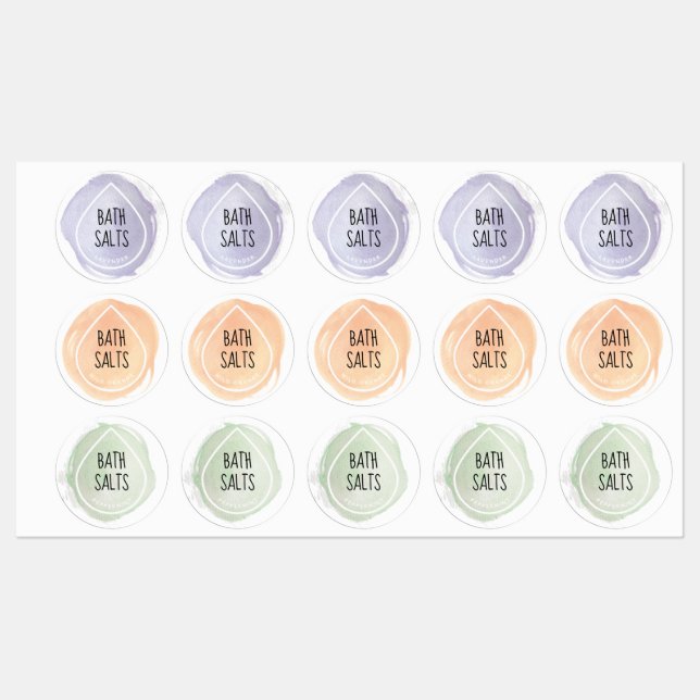 Waterproof Essential Oil Drop Craft Labels (Sheet)
