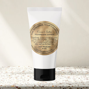 Waterproof gold foil cosmetics soap label