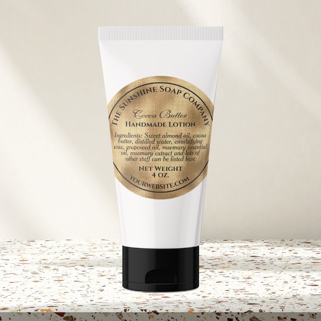 Waterproof gold foil cosmetics soap label (Creator Uploaded)