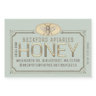 Waterproof Honey Label 3D Metallic Framed with bee