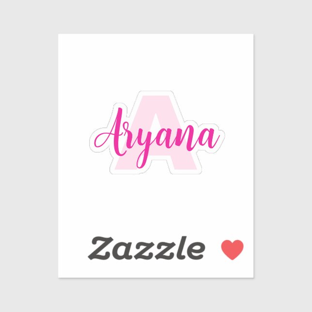 Waterproof Monogram + Name | Transparent Stickers (Sheet)