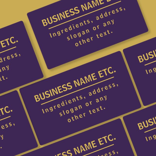 Waterproof Multi-Purpose Purple & Gold Labels (Creator Uploaded)