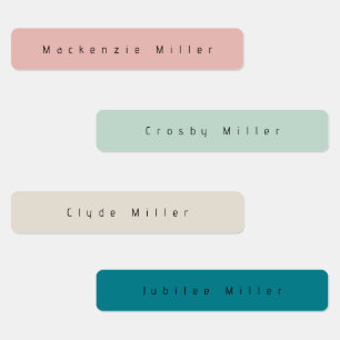 Waterproof Name Labels