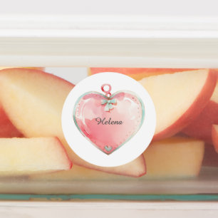 Waterproof Name Sticker, Label, Heart Labels