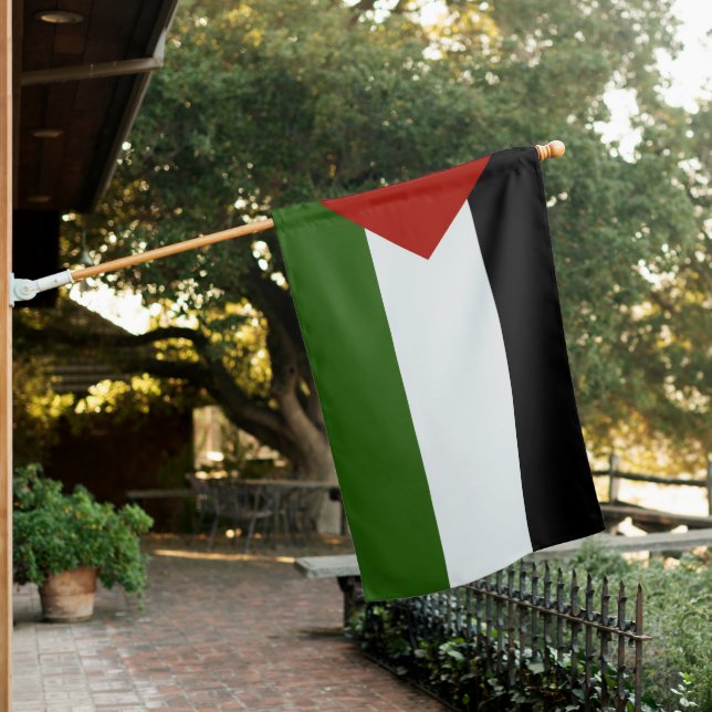 Waterproof Palestinian Home Flag (In SItu)