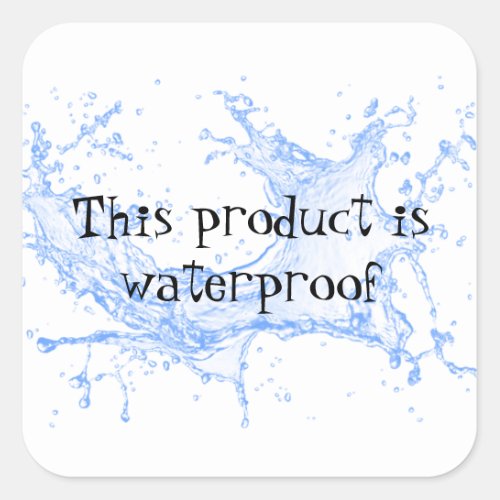 Waterproof product package seal label sticker