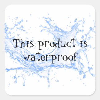 Waterproof product package seal label sticker
