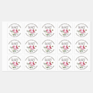 Waterproof Raw Unfiltered Honey Pink Rose Label