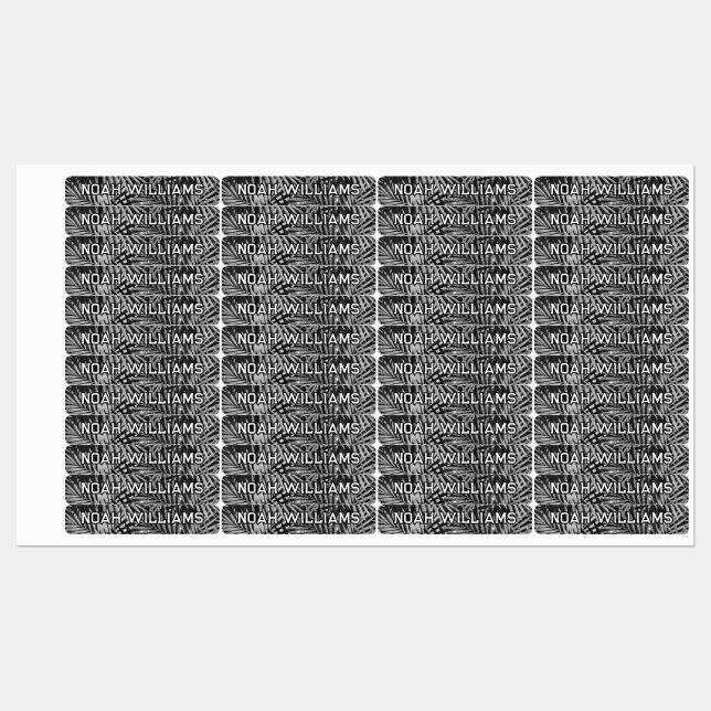 Waterproof School Name Labels – Personalized (Sheet)