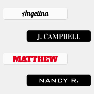 Waterproof tennis racket labels with custom name