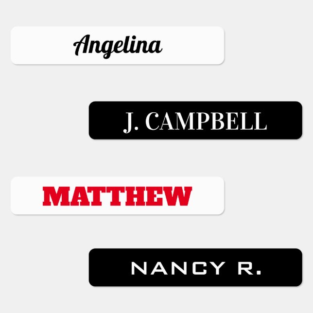 Waterproof tennis racket labels with custom name (Group)