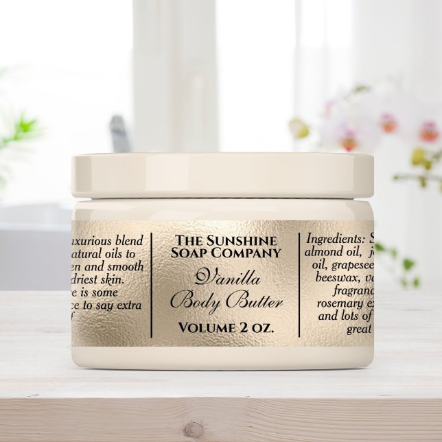 Waterproof vintage style pearl foil soap cosmetics labels (Creator Uploaded)