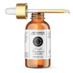 Waterproof white cosmetics dropper bottle label 