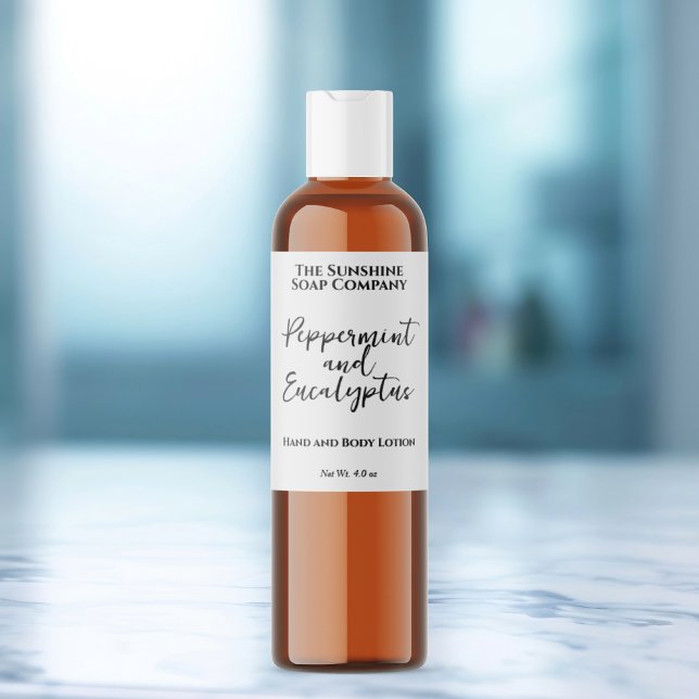 Waterproof White or Clear Cosmetics Product Label (Creator Uploaded)