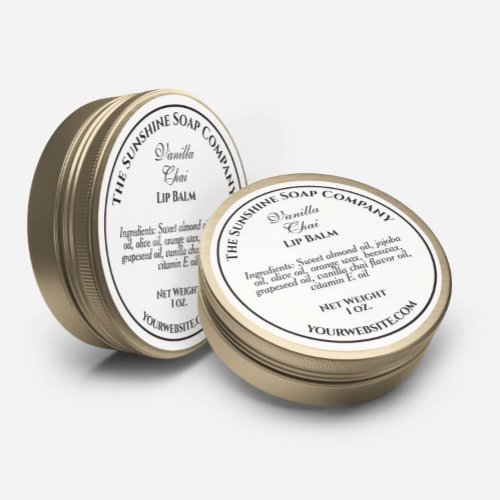 waterproof white w black text soap cosmetic labels