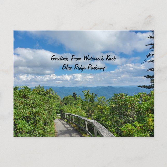 Waterrock Knob Maggie Valley Blue Ridge Parkway Postcard (Front)