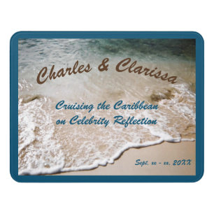 Water's Edge Personalized Stateroom Door Marker Sign