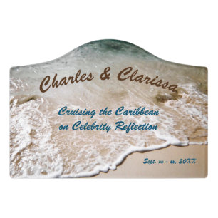 Water's Edge Personalized Stateroom Door Marker Sign