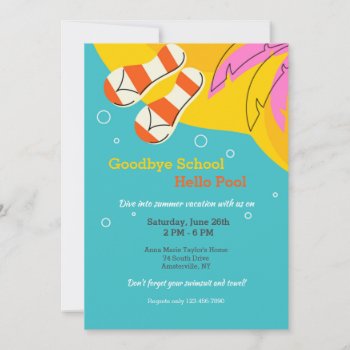 Water's Edge Pool Party Invitation by PixiePrints at Zazzle
