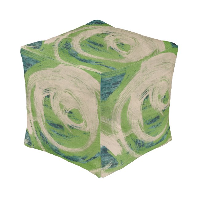 Water's Edge Pouf (Angled Front)