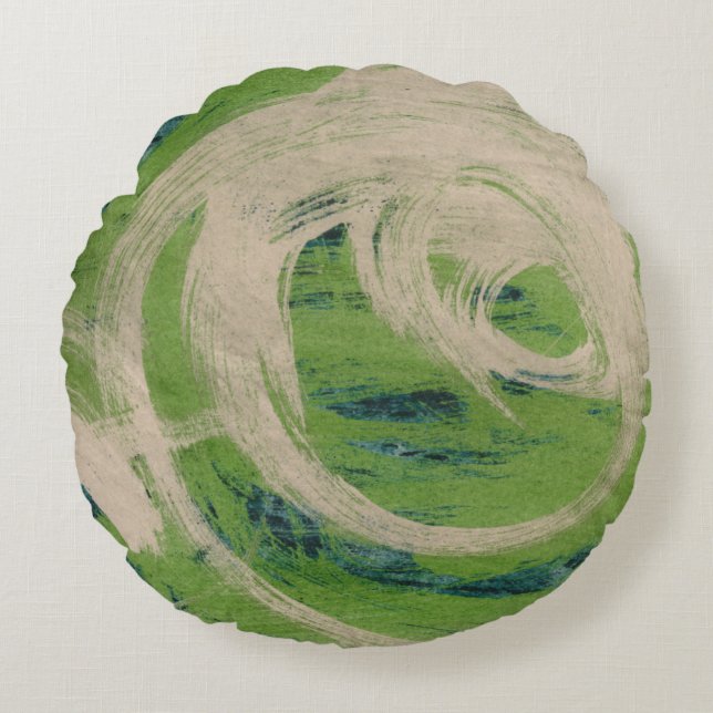 Water's Edge Round Pillow (Front)